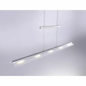 Luminaires Leuchten Direkt Suspension Leuchten-Direkt NELE LED Acier inoxydable, 5 lumières* Lampes En Verre