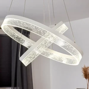 hofstein Suspension Lezha LED Blanc, 2 lumières* Lampes Modernes