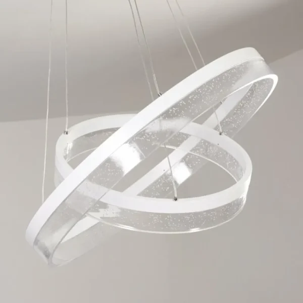 hofstein Suspension Lezha LED Blanc, 2 lumières* Lampes Modernes