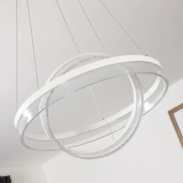 hofstein Suspension Lezha LED Blanc, 2 lumières* Lampes Modernes
