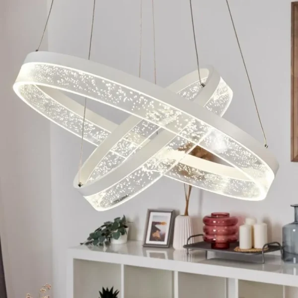 hofstein Suspension Lezha LED Blanc, 2 lumières* Lampes Modernes