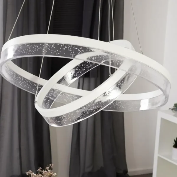hofstein Suspension Lezha LED Blanc, 2 lumières* Lampes Modernes