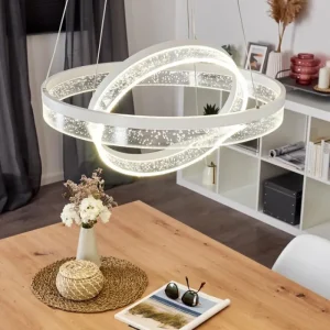 hofstein Suspension Lezha LED Blanc, 2 lumières* Lampes Modernes
