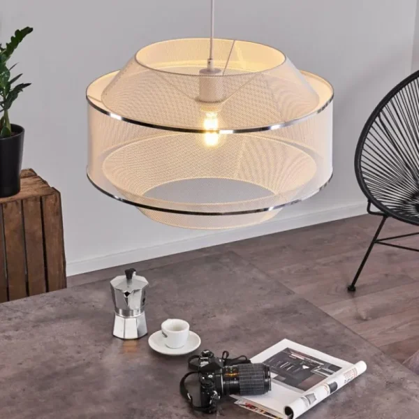 hofstein Suspension Limassol Blanc, 1 lumière* Lampes Modernes