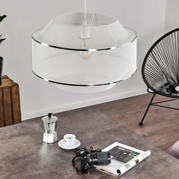hofstein Suspension Limassol Blanc, 1 lumière* Lampes Modernes