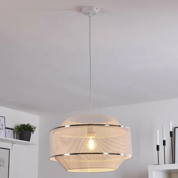 hofstein Suspension Limassol Blanc, 1 lumière* Lampes Modernes