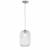 Luce Design Suspension Luce-Design ASHFORD Chrome, 1 lumière* Lampes En Verre