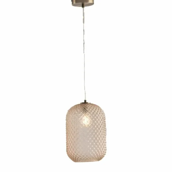 Luce Design Suspension Luce-Design ASHFORD Vieux laiton, 1 lumière* Lampes En Verre