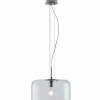 Luce Design Suspension Luce-Design Gibus Chrome, 1 lumière* Lampes En Verre