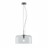 Luce Design Suspension Luce-Design Gibus Chrome, 1 lumière* Lampes En Verre