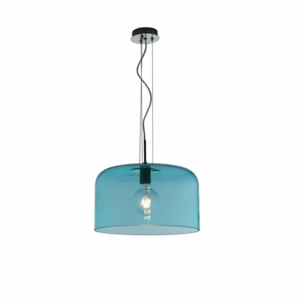 Luce Design Suspension Luce-Design Gibus Chrome, 1 lumière* Lampes En Verre