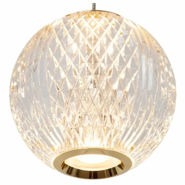 Luminaires Lucide Suspension Lucide CINTRA LED Or, 5 lumières* Lampes En Verre