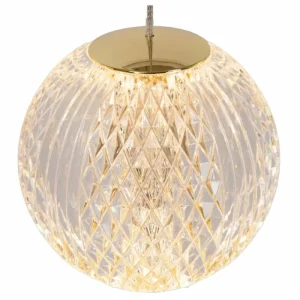 Luminaires Lucide Suspension Lucide CINTRA LED Or, 5 lumières* Lampes En Verre