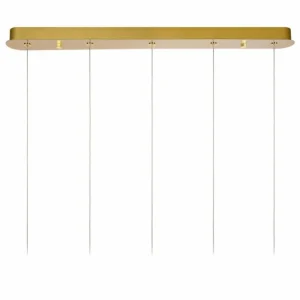 Luminaires Lucide Suspension Lucide CINTRA LED Or, 5 lumières* Lampes En Verre