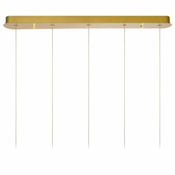 Luminaires Lucide Suspension Lucide CINTRA LED Or, 5 lumières* Lampes En Verre