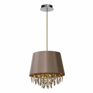 Luminaires Lucide Suspension Lucide DOLTI Brun, 1 lumière* Lampes En Verre