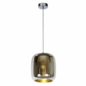 Luminaires Lucide Suspension Lucide ERYN Chrome, 1 lumière* Lampes En Verre