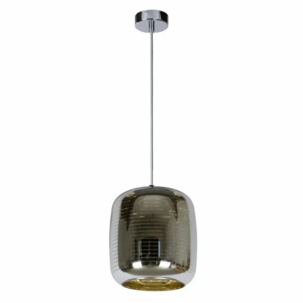 Luminaires Lucide Suspension Lucide ERYN Chrome, 1 lumière* Lampes En Verre