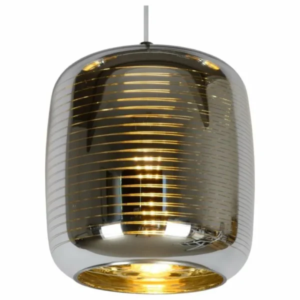 Luminaires Lucide Suspension Lucide ERYN Chrome, 1 lumière* Lampes En Verre