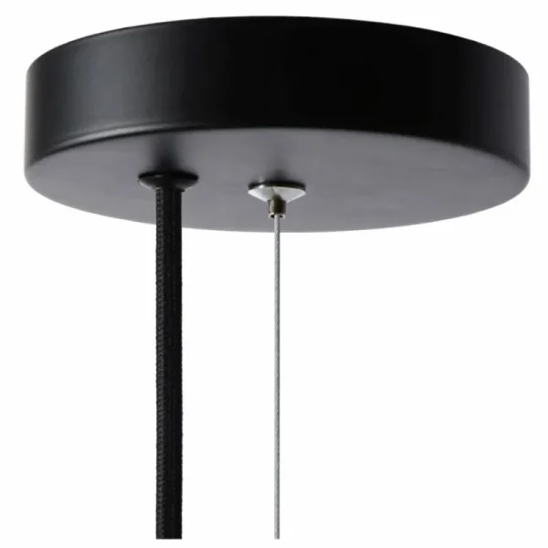 Luminaires Lucide Suspension Lucide FERN Noir, 1 lumière* Lampes En Verre