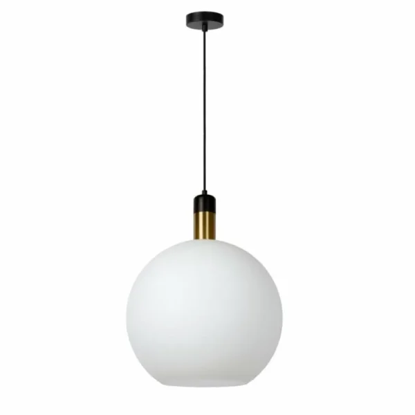 Luminaires Lucide Suspension Lucide JULIUS Blanc, 1 lumière* Lampes En Verre