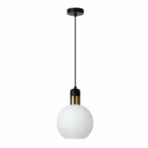 Luminaires Lucide Suspension Lucide JULIUS Blanc, 1 lumière* Lampes En Verre