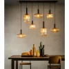 Luminaires Lucide Suspension Lucide MALOTO Noir, 7 lumières* Lampes En Verre