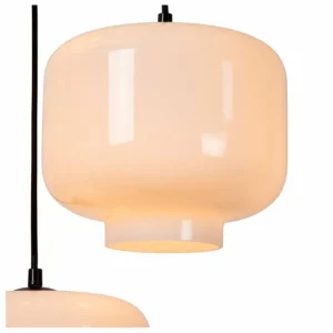 Luminaires Lucide Suspension Lucide MEDINE Noir, 3 lumières* Lampes En Verre