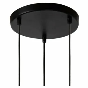 Luminaires Lucide Suspension Lucide MEDINE Noir, 3 lumières* Lampes En Verre