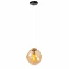 Luminaires Lucide Suspension Lucide MONSARAZ Noir, 1 lumière* Lampes En Verre