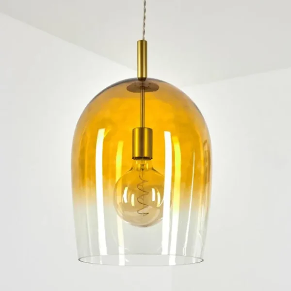 hofstein Suspension Magnano Or, 1 lumière* Lampes En Verre