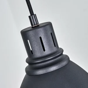 hofstein Suspension Malabe Bois foncé, Noir, 4 lumières* Lampes Modernes