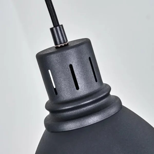 hofstein Suspension Malabe Bois foncé, Noir, 4 lumières* Lampes Modernes
