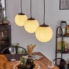 hofstein Suspension Malhadancha Noir, 3 lumières* Lampes En Verre