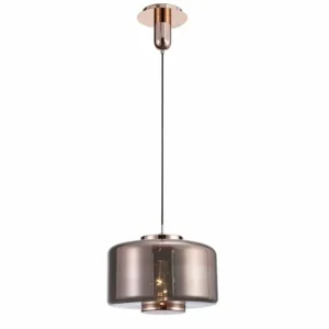 Luminaires Mantra Suspension Mantra JARRAS Cuivre, 1 lumière* Lampes En Verre