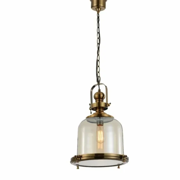 Luminaires Mantra Suspension Mantra VINTAGE Brun, 1 lumière* Lampes En Verre