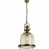 Luminaires Mantra Suspension Mantra VINTAGE Brun, 1 lumière* Lampes En Verre