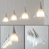 hofstein Suspension Masterlight Caterina LED Nickel mat, 4 lumières* Lampes En Verre