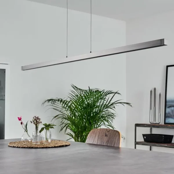 hofstein Suspension Mattawan LED Nickel mat, 1 lumière* Lampes Modernes