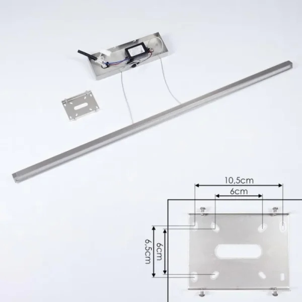 hofstein Suspension Mattawan LED Nickel mat, 1 lumière* Lampes Modernes