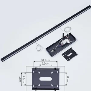 hofstein Suspension Mattawan LED Noir, 1 lumière* Lampes Modernes
