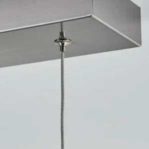 hofstein Suspension Mattawan LED Nickel mat, 1 lumière* Lampes Modernes