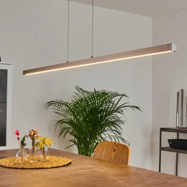 hofstein Suspension Mattawan LED Nickel mat, 1 lumière* Lampes Modernes
