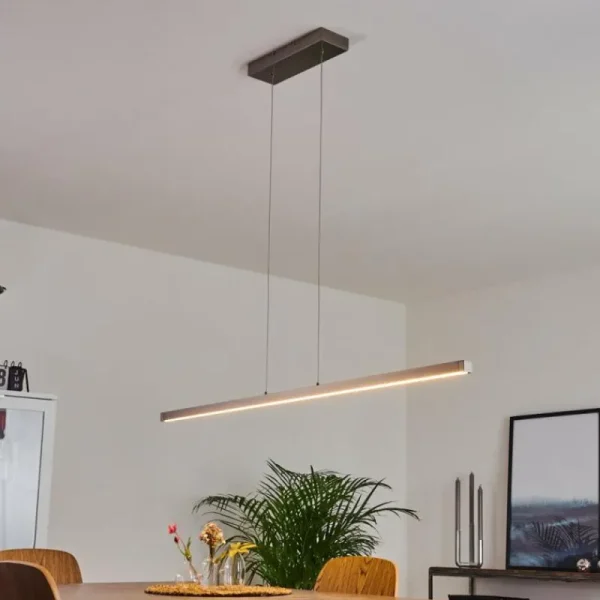 hofstein Suspension Mattawan LED Nickel mat, 1 lumière* Lampes Modernes