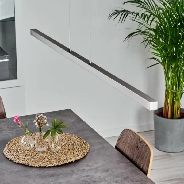 hofstein Suspension Mattawan LED Nickel mat, 1 lumière* Lampes Modernes