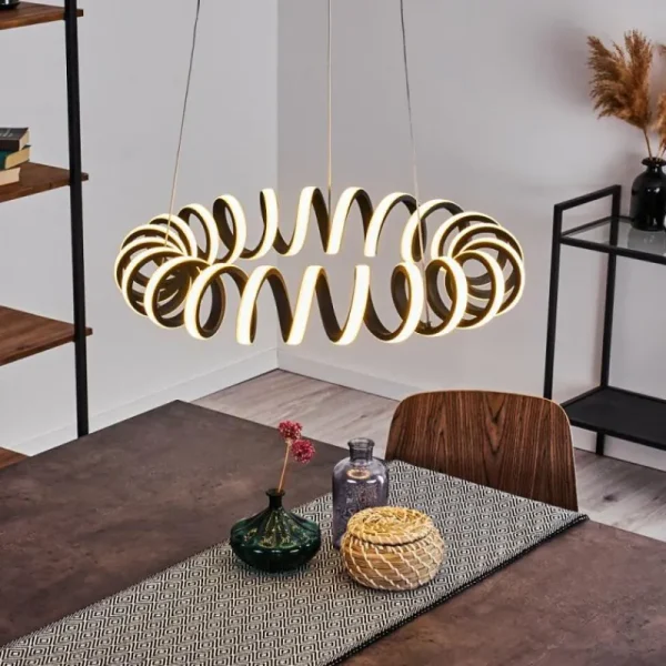 hofstein Suspension Maziwa LED Noir, Blanc, 1 lumière* Lampes Modernes