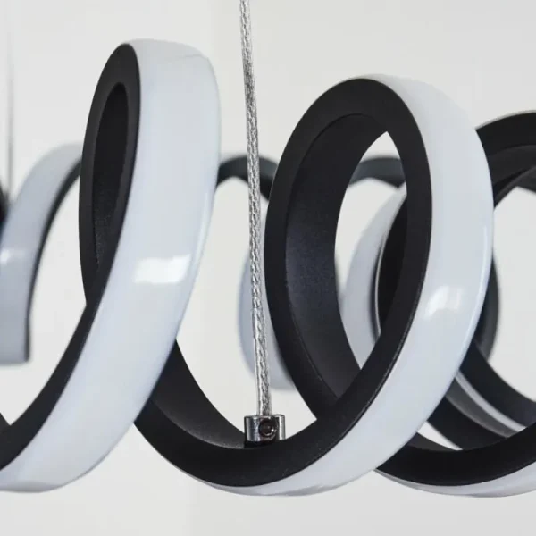 hofstein Suspension Maziwa LED Noir, Blanc, 1 lumière* Lampes Modernes