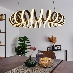 hofstein Suspension Maziwa LED Noir, Blanc, 1 lumière* Lampes Modernes