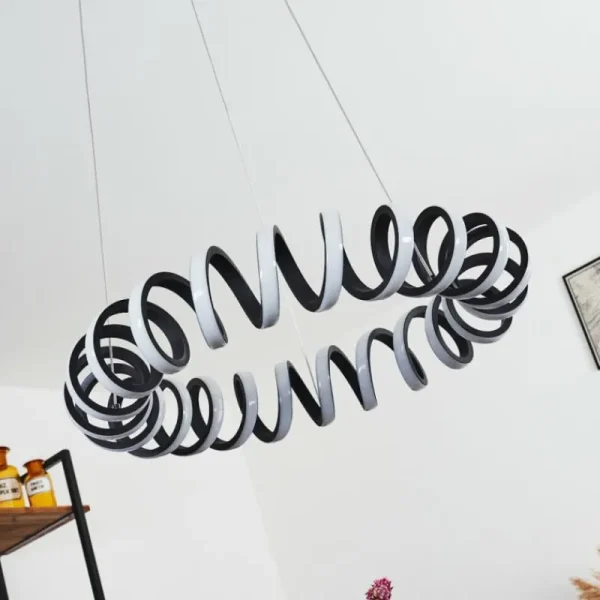 hofstein Suspension Maziwa LED Noir, Blanc, 1 lumière* Lampes Modernes