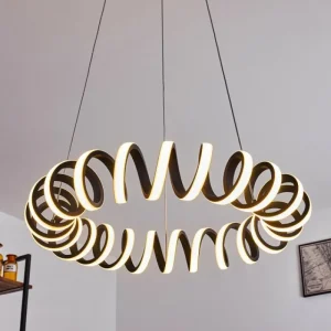 hofstein Suspension Maziwa LED Noir, Blanc, 1 lumière* Lampes Modernes